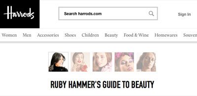 HARRODS: RUBY HAMMER’S GUIDE TO BEAUTY