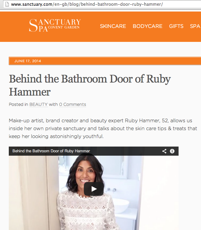 BEHIND THE BATHROOM DOOR OF RUBY HAMMER