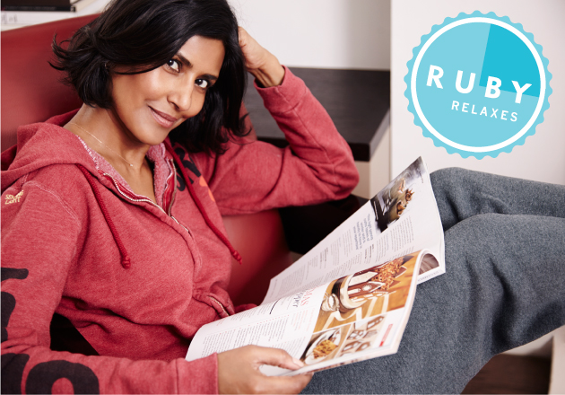 Ruby Relaxes…My skin guru, Vaishaly